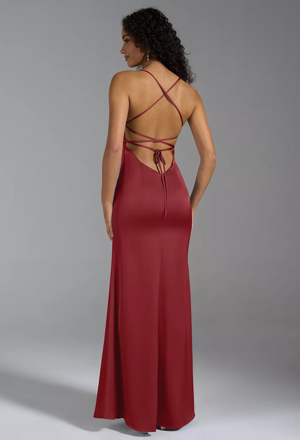 AW Shane Burgundy  Beach Wedding Guest Dresses